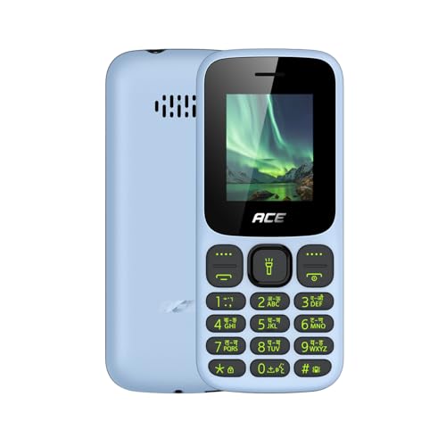 itel Ace 3 Shine | 1.8" Display| 1000 Mah|Kingtalker|BT Support|2000 Contacts|Fluorescent Keypad | 7 Days Battery Backup, Blue
