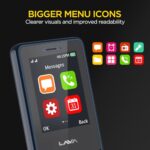 Lava A5 (2025) Dual SIM Keypad Mobile with 2.4'' Big Display | UPI Support, 1200mAh Battery | BOL Feature | Camera | Auto Call Recording | Glass Finish | and 7 Regional Languages - Dark Blue - Image 9