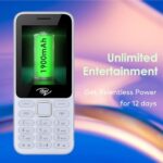 itel it5330 Keypad Mobile Phone | 2.8" Big Display | Premium Glass-Like Back Design | 1900mAh Long-Lasting Battery | Auto Call Recording | Wireless FM | Light Blue - Image 3