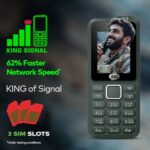 Itel Kingsignal Keypad Mobile Phone | Stronger Signal |1500 mAh 33 Days Standby Super Battery | Type C Charger | KingVoice | Wireless FM with Recording | Auto Call Recording |Kevlar Texture|ArmyGreen - Image 2